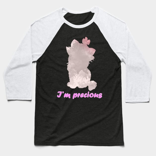 I'm precious Inspired Silhouette Baseball T-Shirt by InspiredShadows